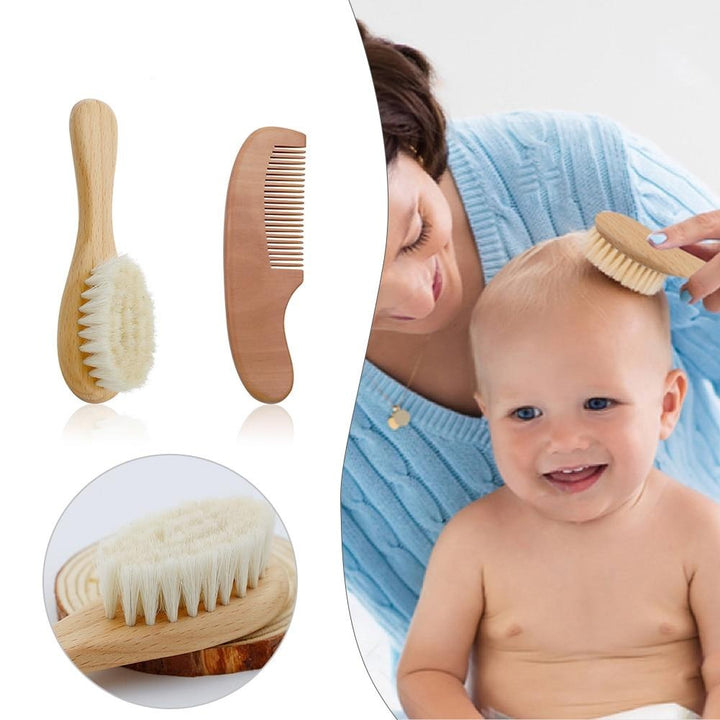 Natural Wooden Baby Massage Brush