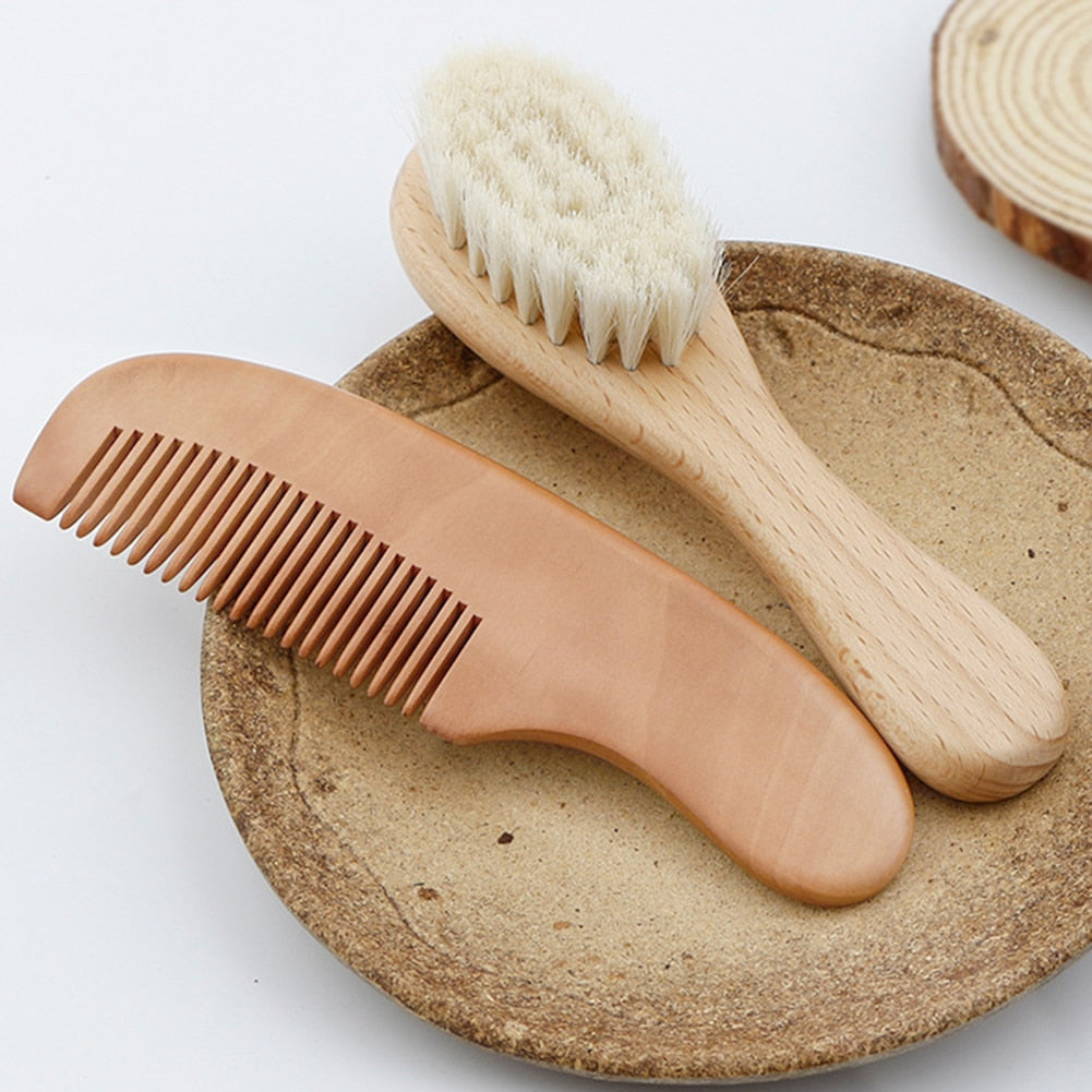 Natural Wooden Baby Massage Brush