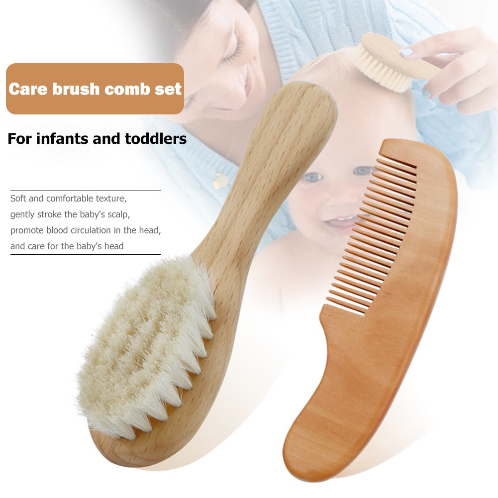 Natural Wooden Baby Massage Brush