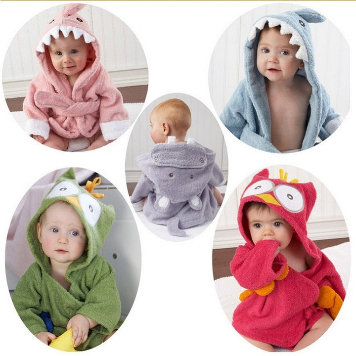 Baby Bathrobe Animal Sleepwear