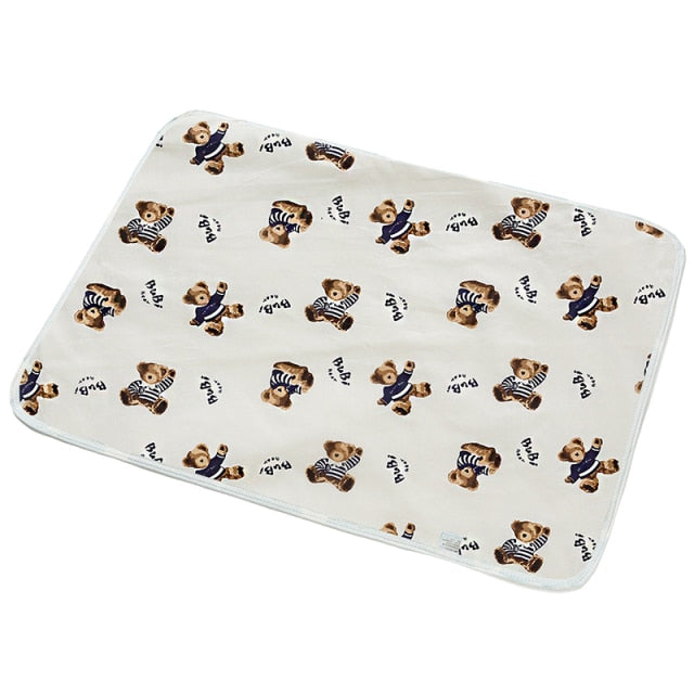 Cartoon Bear Changing Pad