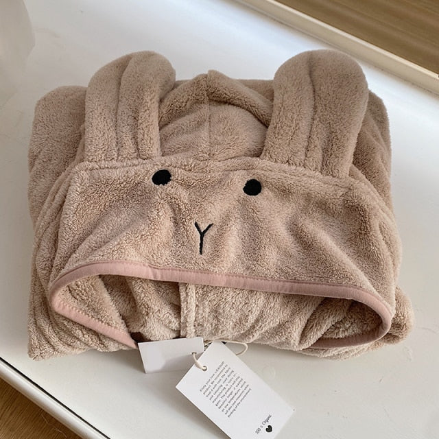 Baby Bath Robe Towels Rabbit Sleepwear