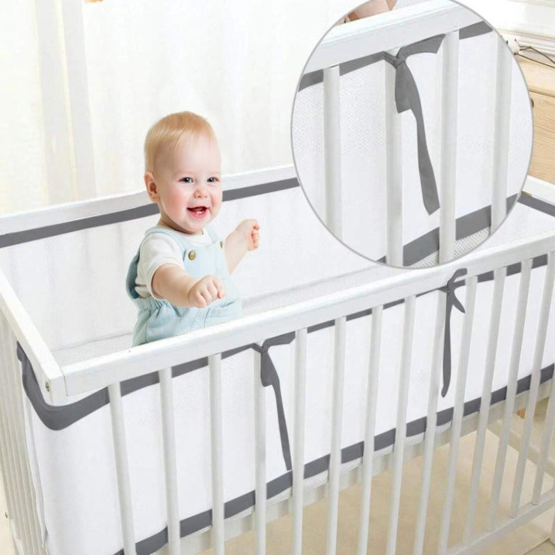 Anti-collision Breathable Mesh Crib Bumper