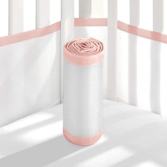 Anti-collision Breathable Mesh Crib Bumper