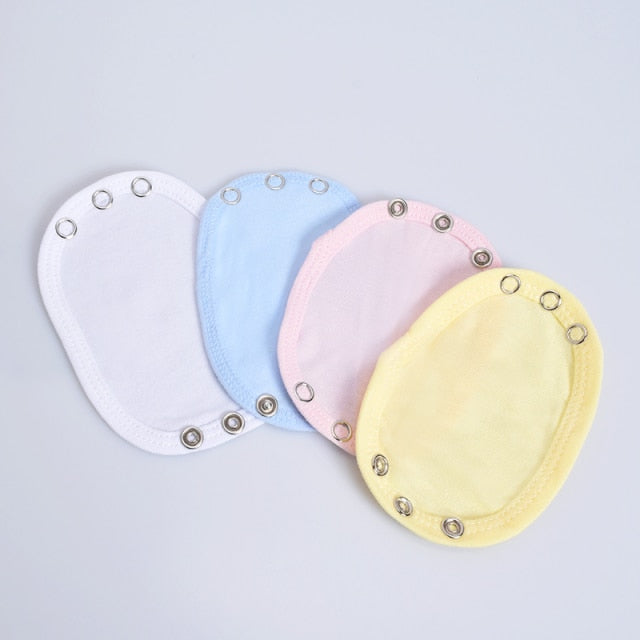 4Pcs/Set Lovely Baby Boys Girls Kids Jumpsuit Diaper Lengthen Extender Extension Solid Soft Jumpsuit Bodysuit Extender